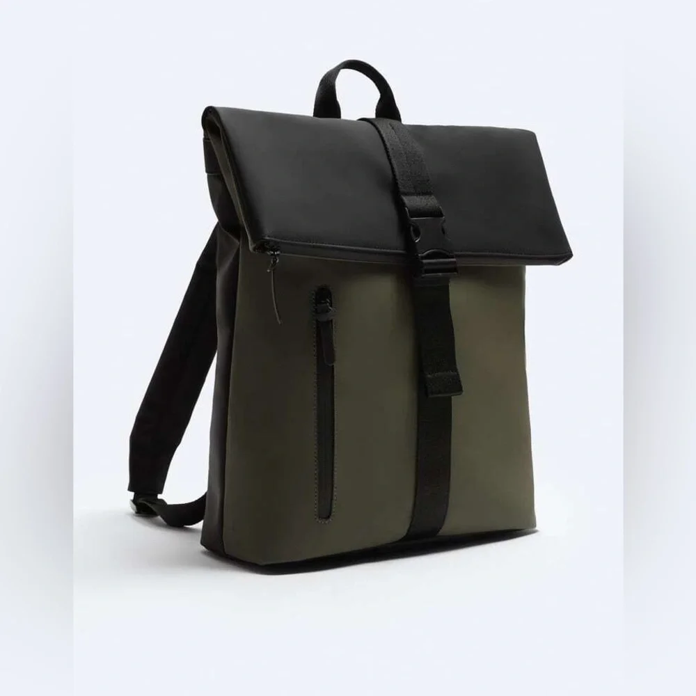 NWOT. Zara Rubberized Backpack with Valve.